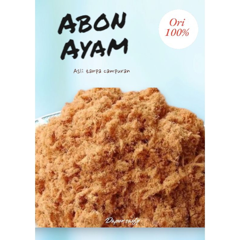 

Abon Ayam Ori 100% Tanpa Campuran