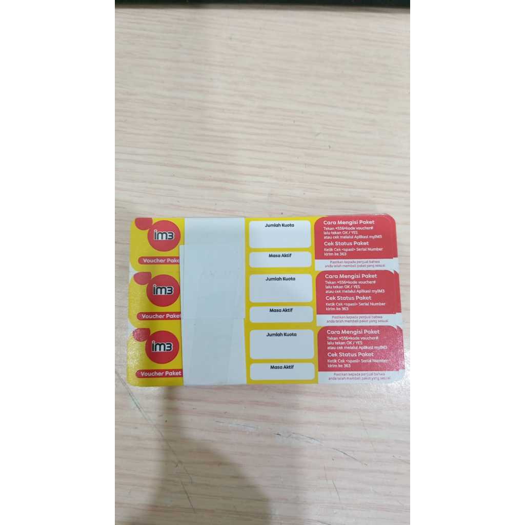 Voucher Kosong Indosat 150Pcs || Vocer || isat || Blank || Zero ||