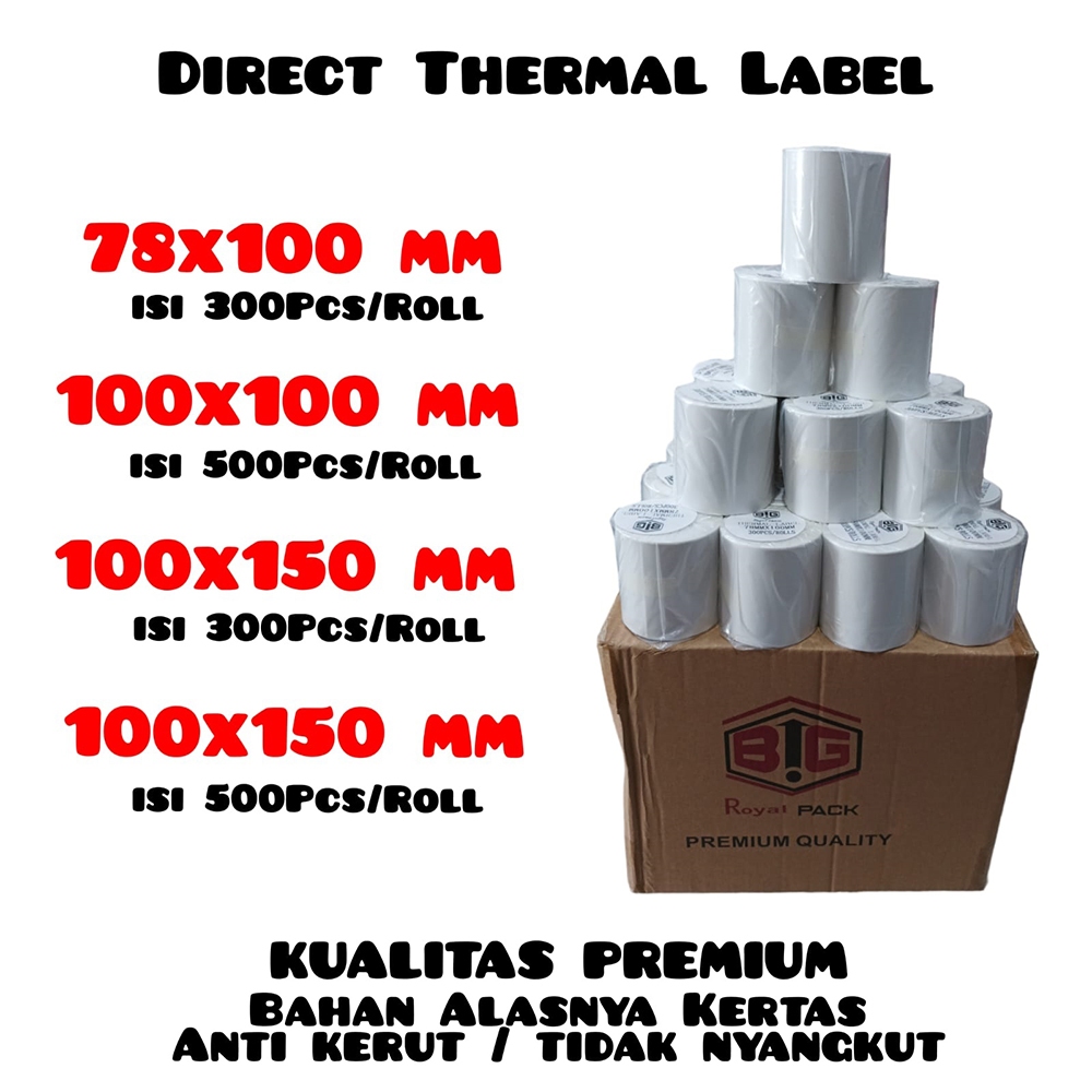 

Kertas Sticker Label Thermal Resi Khusus Buat Printer Thermal Resi Online