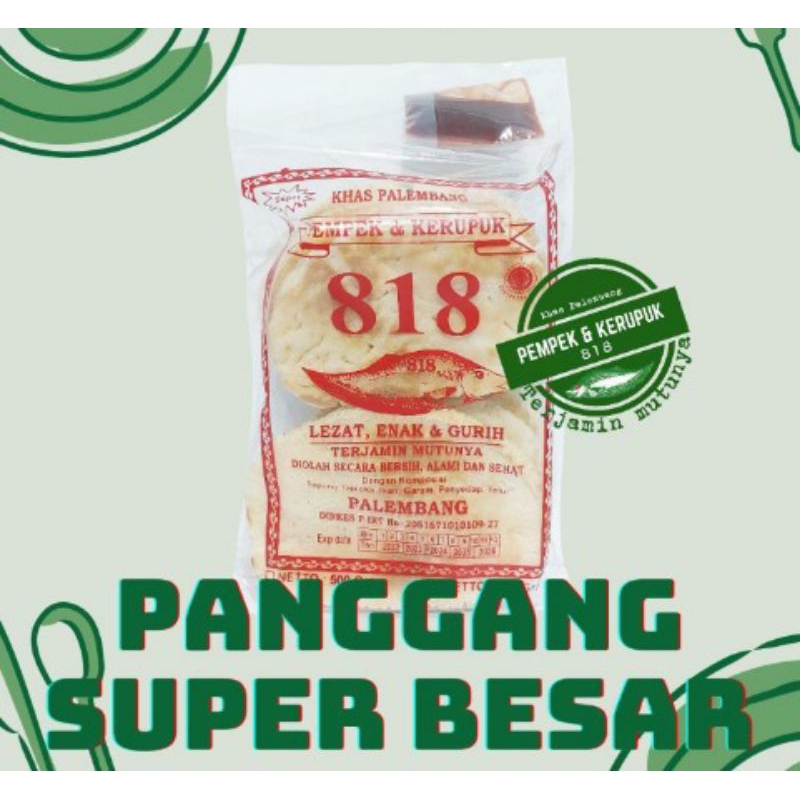 

kerupuk & kemplang panggang super besar 250 gram 818 Palembang