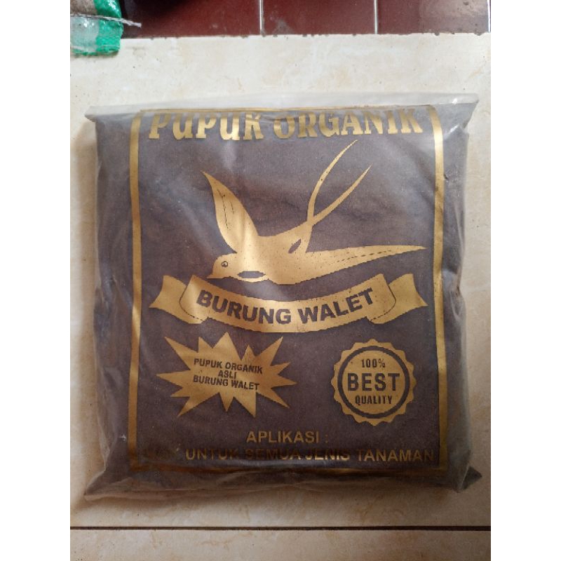 pupuk organik guano asli kohe burung walet kemasan plastik kecil