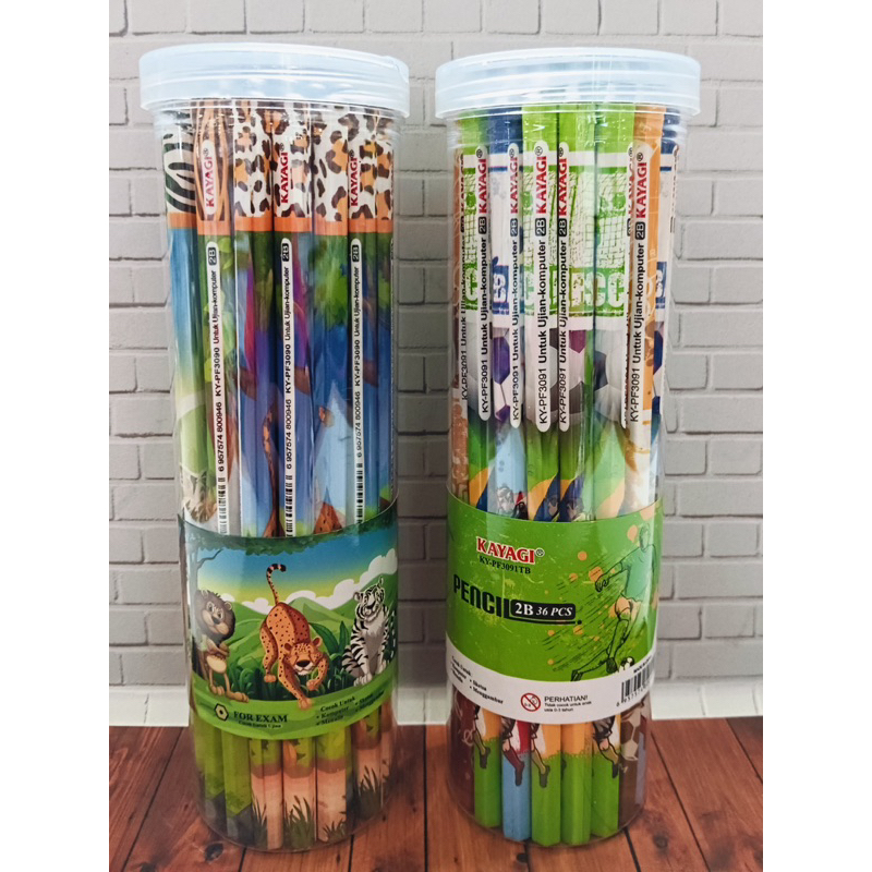 

Pensil Kayagi 2B Tabung 3MOTIF SEA LIFE / SAFARI/ KUDA