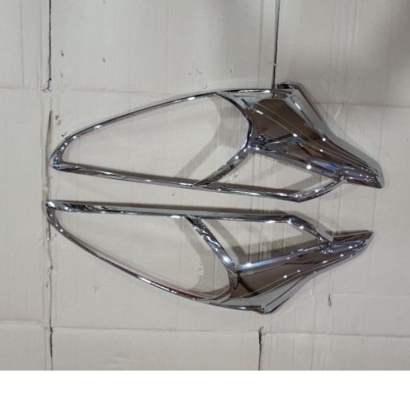 Garnish Lampu Depan Belakang Sienta 2016–2024 Set Depan Belakang / Cover Chrome Hitam KQD 3471