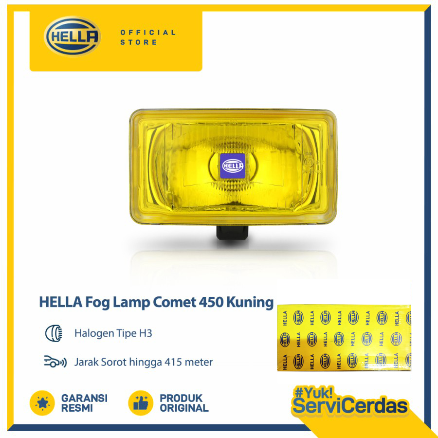 HELLA Fog Lamp Comet 450 Yellow / Kuning - Lampu Kabut Mobil