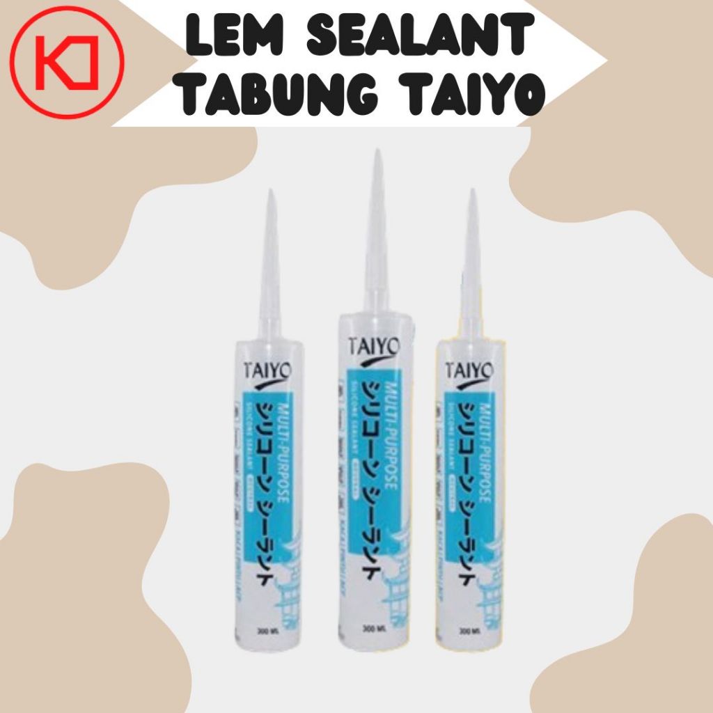 Lem Kaca / Silicone Sealant NETRAL Taiyo Clear/White