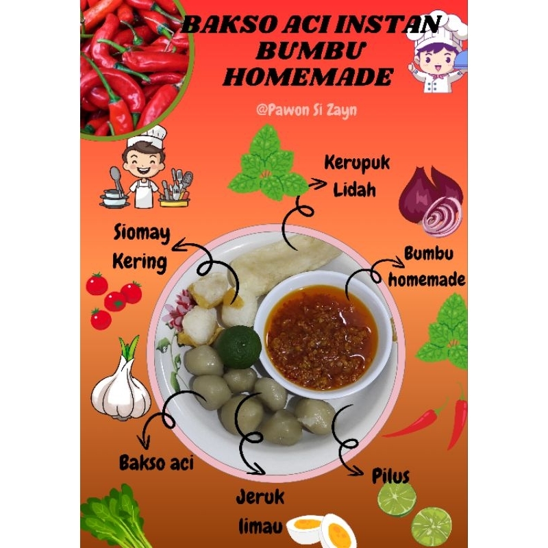 

BAKSO ACI INSTAN BUMBU HOMEMADE