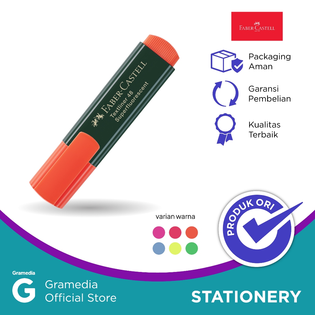 

Faber Castell Textliner - Stabilo Warna Orange