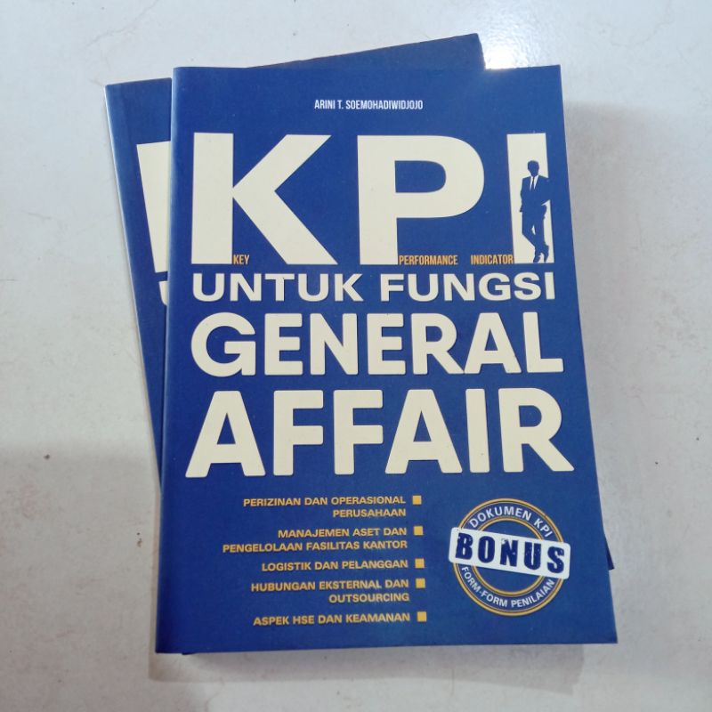 (ORIGINAL) BUKU BISNIS & MANAJEMEN / KPI UNTUK FUNGSI GENERAL AFFAIR / ARINI T. SOEMOHADIWIDJOJO