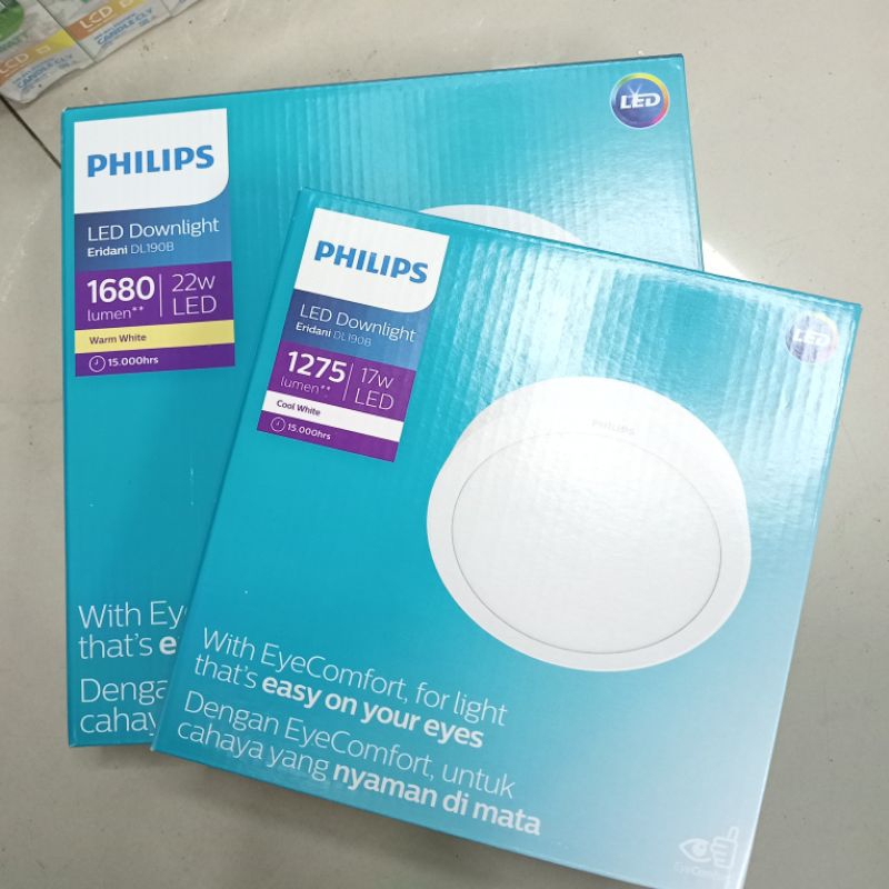 downlight dl eridani dl09b outbow philips 17w 22w 3000k 4000k 6500k