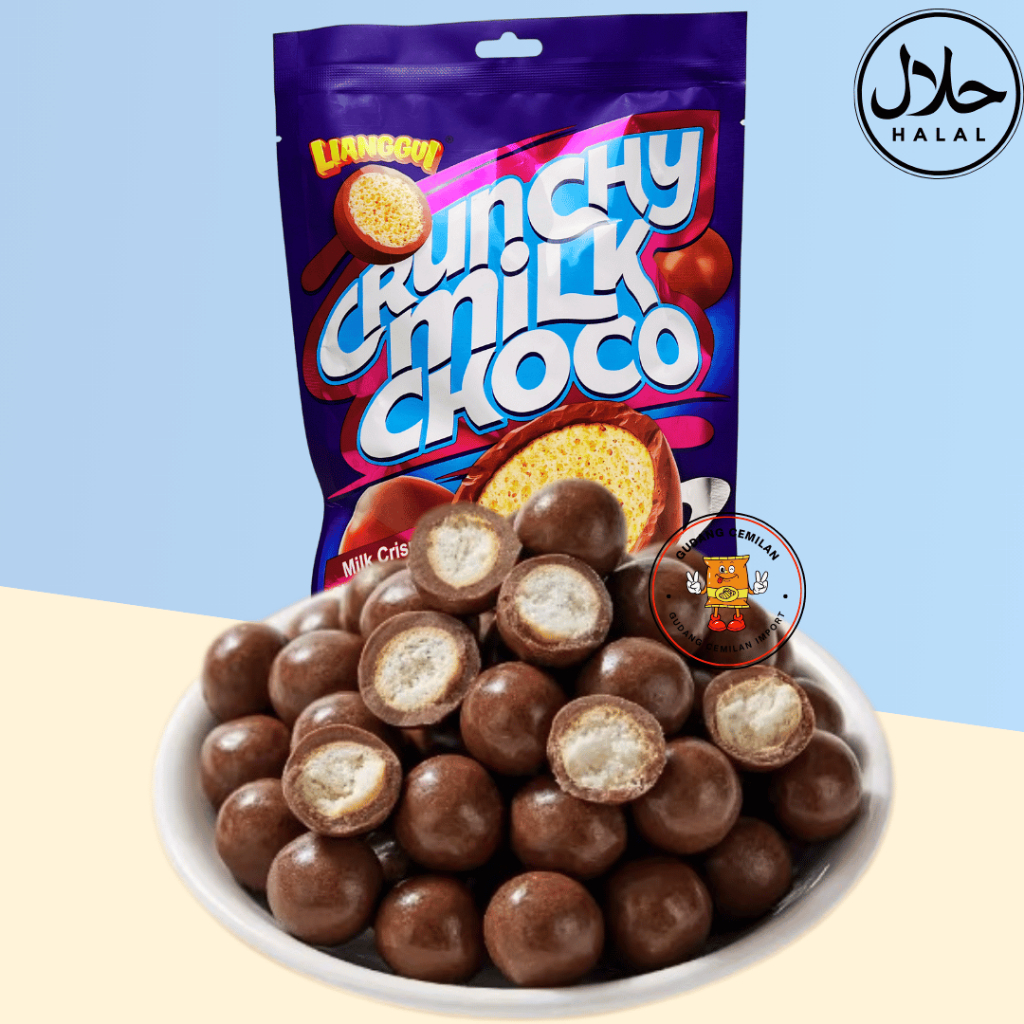 

GCI CRUNCHY MILK CHOCO COKLAT YANG CRUNCHY DENGAN RASA SUSU COCOK UNTUK CEMILAN ANAK CEMILAN COKLAT