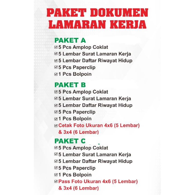 

Dokumen Lamaran kerja, amplop coklat, daftar riwayat hidup, cetak foto