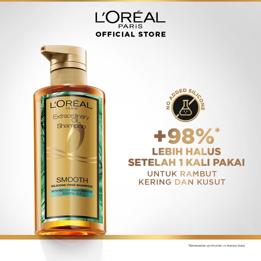 LOreal Paris Extraordinary Oil Premium Shampoo Sleek - 440ml