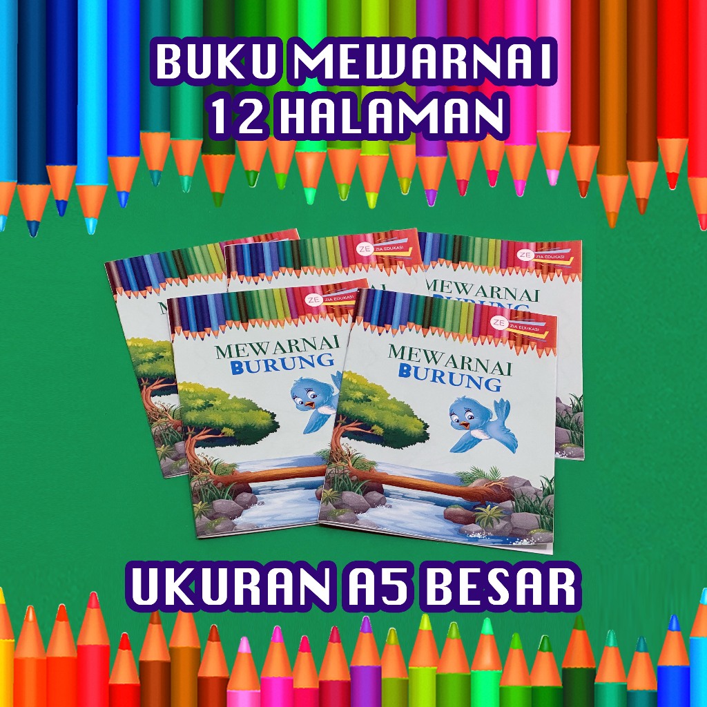 

BUKU MEWARNAI BURUNG- BUKU MEWARNAI ANAK-ANAK