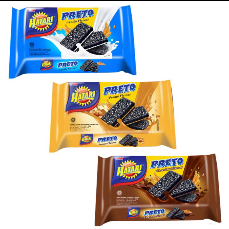

Hatari preto 190 gram vanila coklat peanut 1 bh