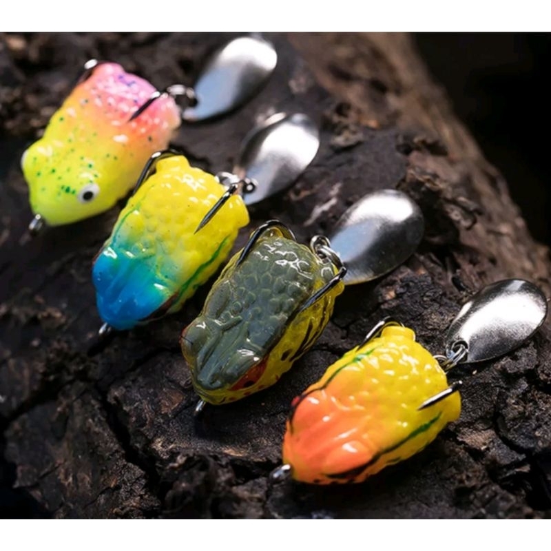 Umpan Pancing Soft Frog Casting Gabus Panjang 2.5cm Berat 3gr Umpan Pancing Kodok Kodokan