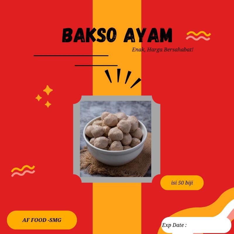 

AF Food Bakso ayam isi 50pc