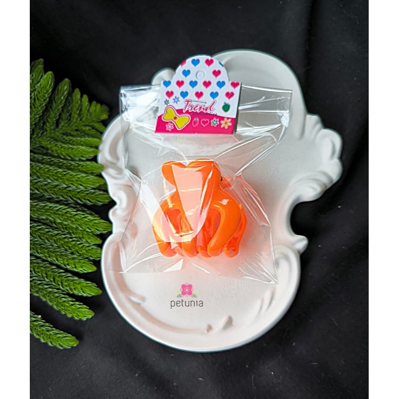 Packaging Plastik Kemas Jepit Rambut Jedai Ikat Rambut + Gantungan Label Aksesoris