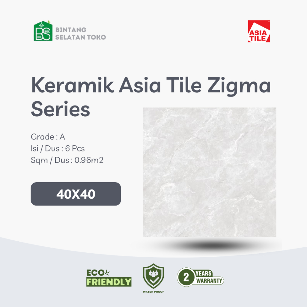 KERAMIK ASIA TILE 40X40 ZIGMA GREY