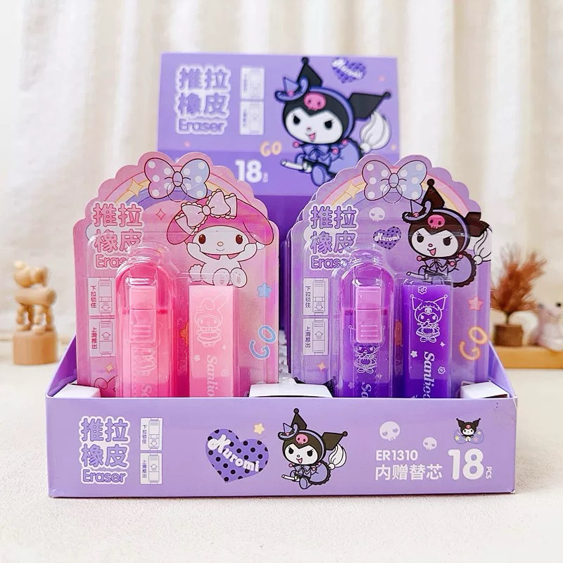 

KUMA STORE Penghapus Pensil / Stationery / Eraser Sanrio / Penghapus Pensil Sanrio / Penghapus pensil Plus refill / Penghapus Pensil Kuromi Melody