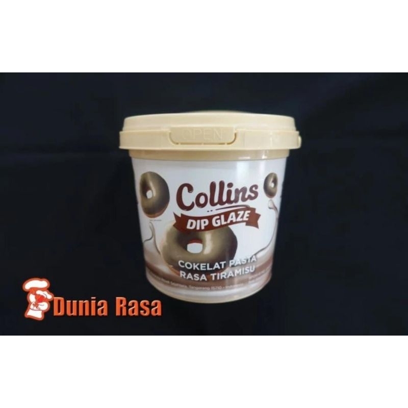 

COLINS DIP GLAZE rasa Tiramisu 1kg (FREE MRJELLY Ekonomis 1pcs)