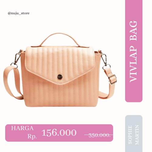 TAS  selempang wanita VIVLAP T7245G3 tote jinjing tenteng bag sophie martin murah