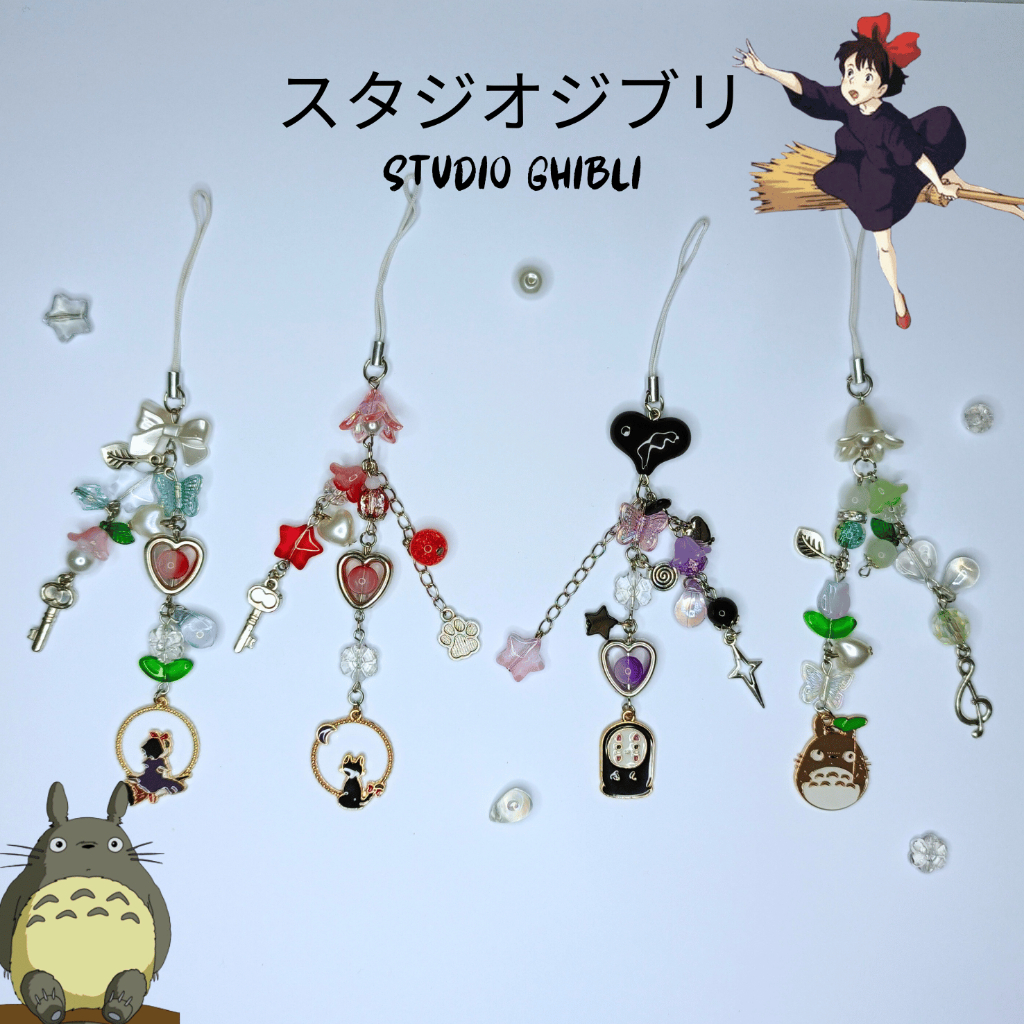 Gantungan HP inspirasi dari Ghibli - Strap Phone Ghibli - Keychain Ghibli - Gantungan Kunci Anime - 