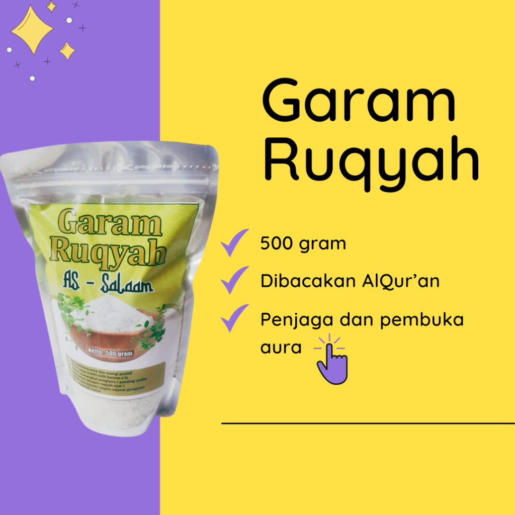 

Garam Ruqyah Asli – Penguatan Energi Positif dan Perlindungan dari Energi Negatif