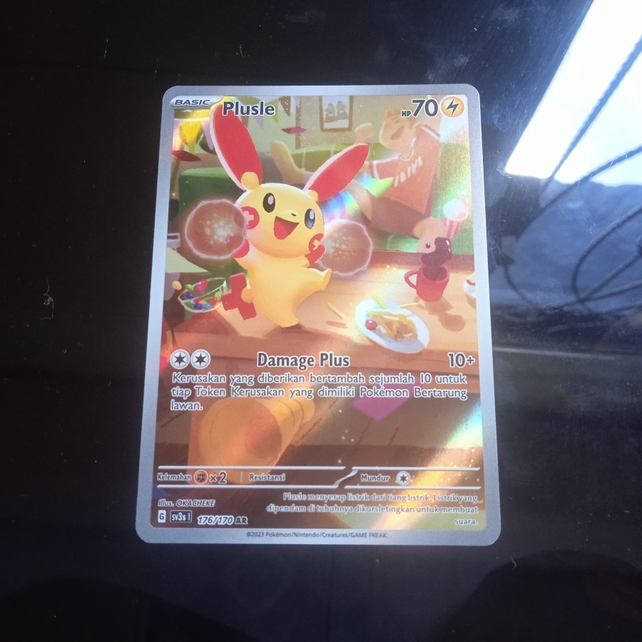 Plusle AR SV3S 176/170 Pokemon Trading Card Game Indonesia TCG