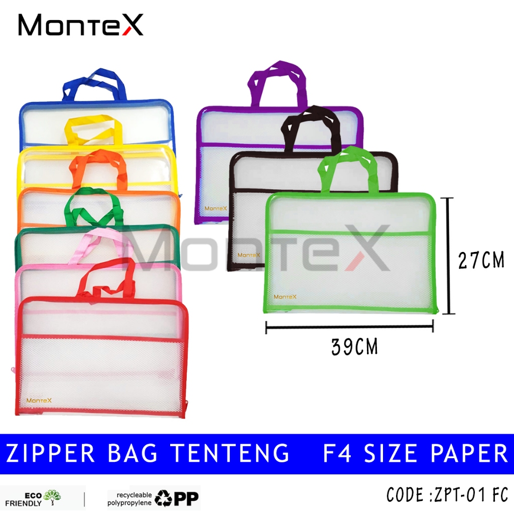 

MONTEX ZIPPER BAG JALA TENTENG F4 / ZPT-01 FC