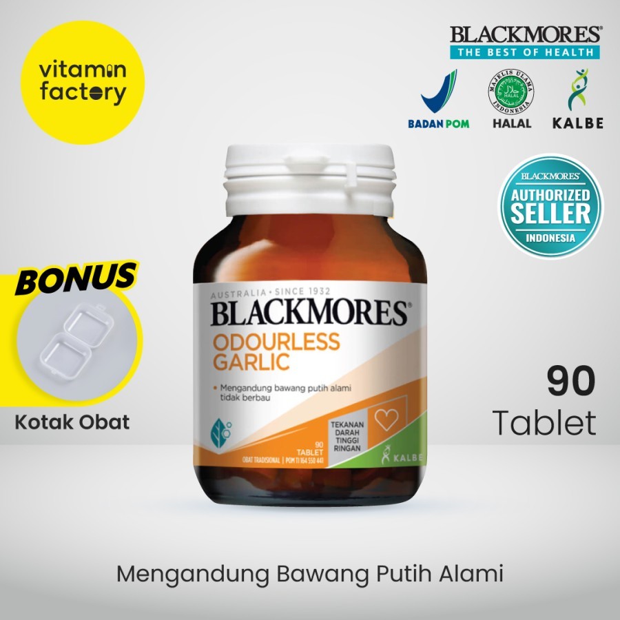 Blackmores Odourless Garlic 90 Tablet Vitamin Darah Tinggi