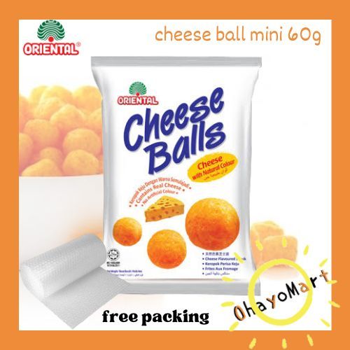 

Oriental Cheese Balls mini pack / chiki balls oriental pack kecil 60gr halal