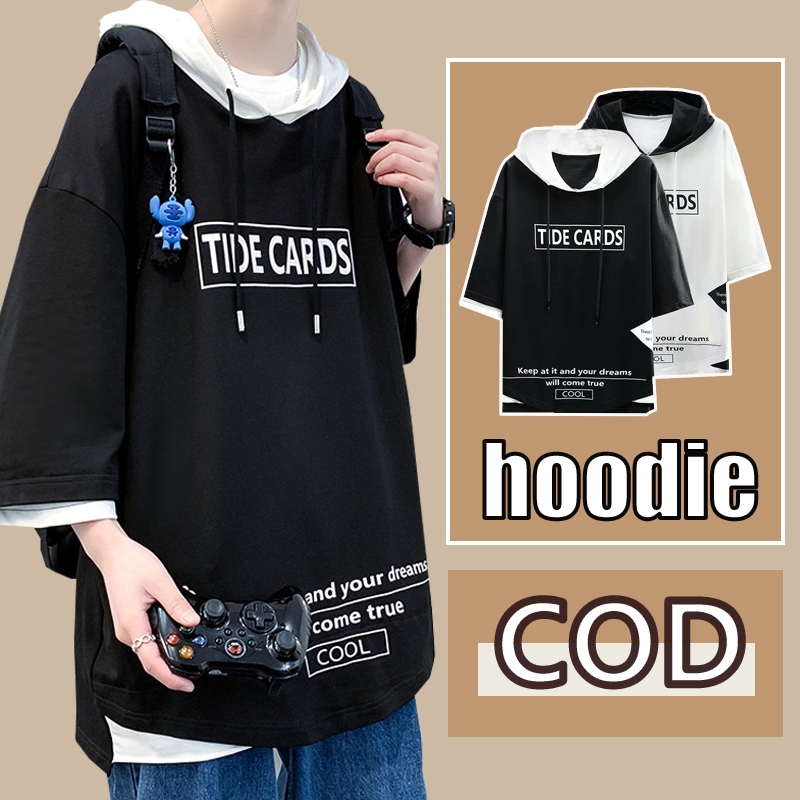 3Y Kaos hoodie pria baju kaos pria Hoodie pria Hoodie lengan pendek baju oversize pria premium baju 