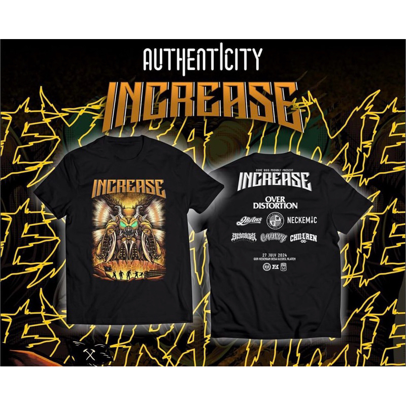 T-Shirt INCREASE New Event bcs Original 100%