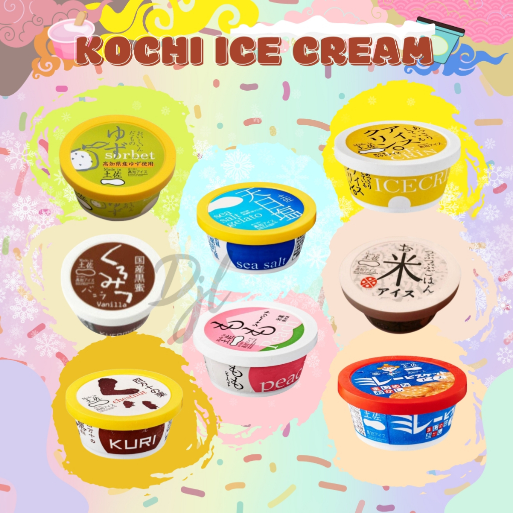 

Kochi Ice Cream Jepang 115ml Es Krim dalam Cup Aneka Rasa 1 Pcs