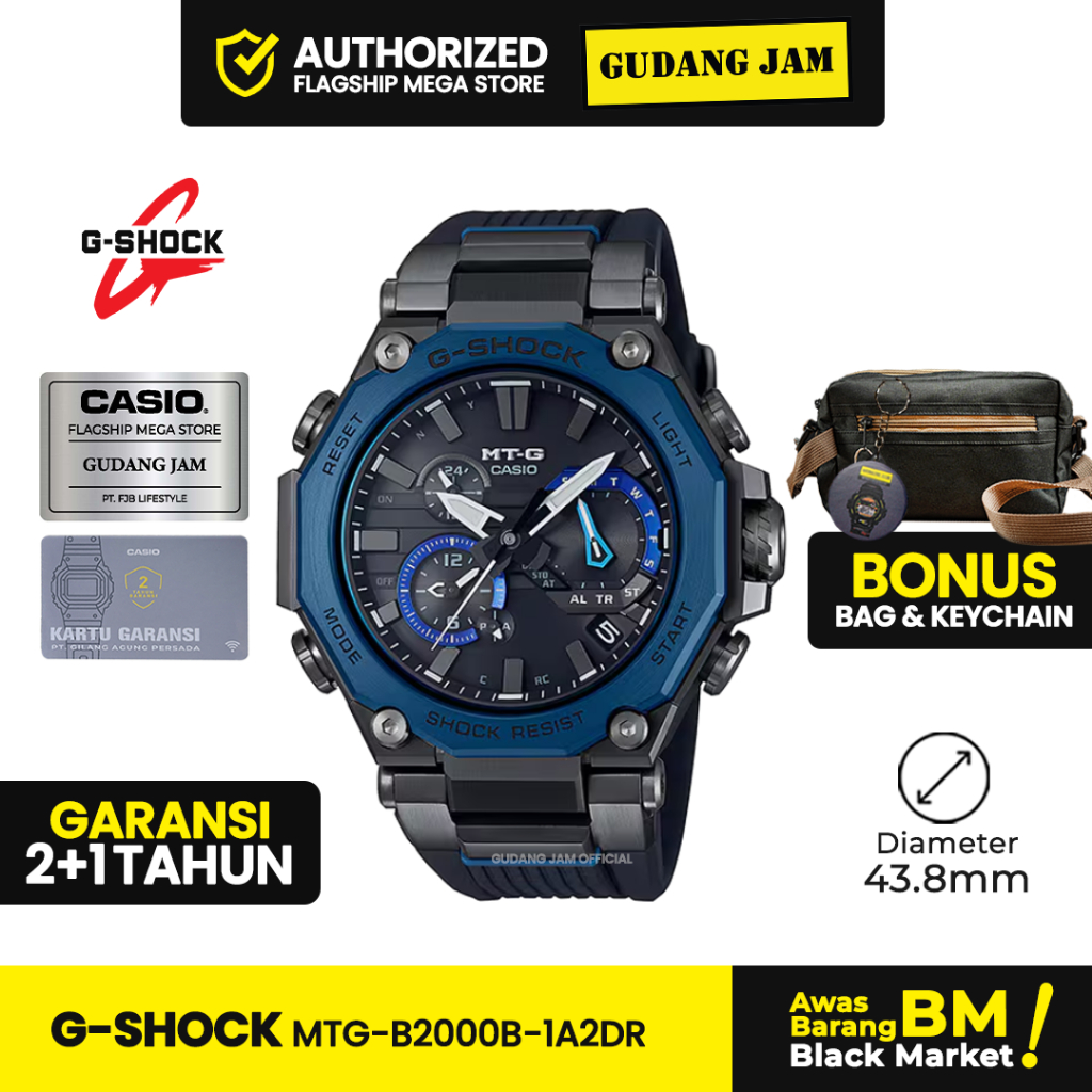 GShock MTG-B2000B-1A2DR MTG-B2000 MTGB2000B Garansi Resmi 2 Tahun