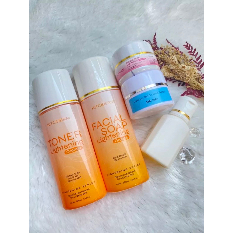 paket whitening double glow gel express whitening flek