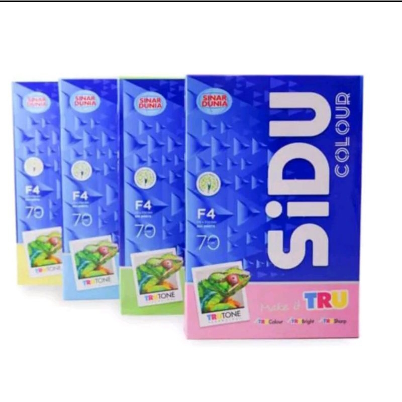Kertas HVS warna 70 Gram Sidu (500lembar)