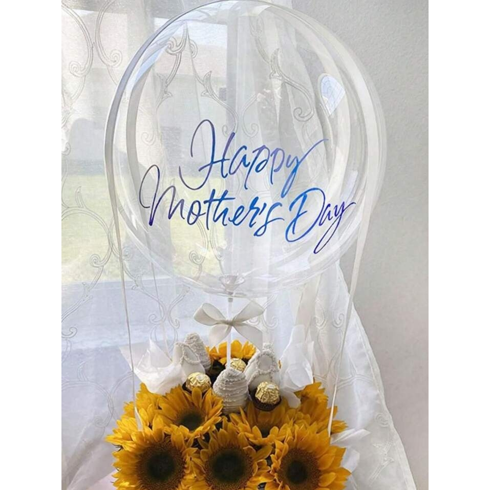 Balon PVC ukuran 18 inch | Balon BOBO PVC biru| Balon bola transparan jumbo