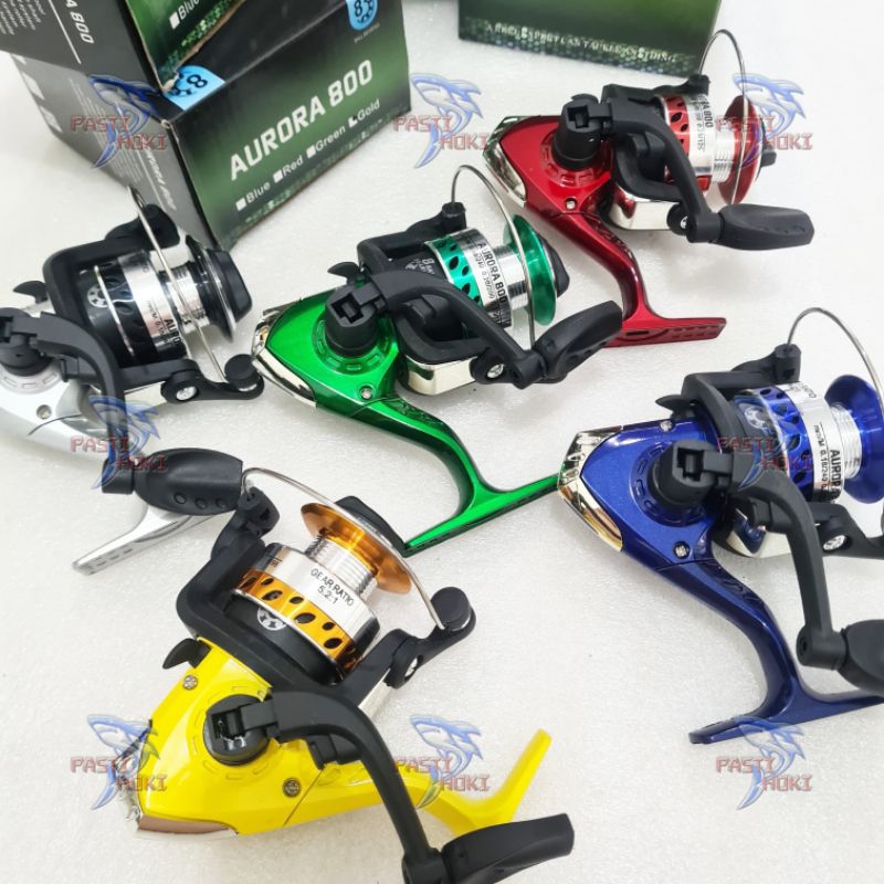 reel spinning aurora 800 spool besi / reel murah spool besi / reel udang