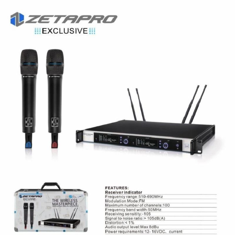 Mic wireless Zetapro Exclusive handheld microphone
