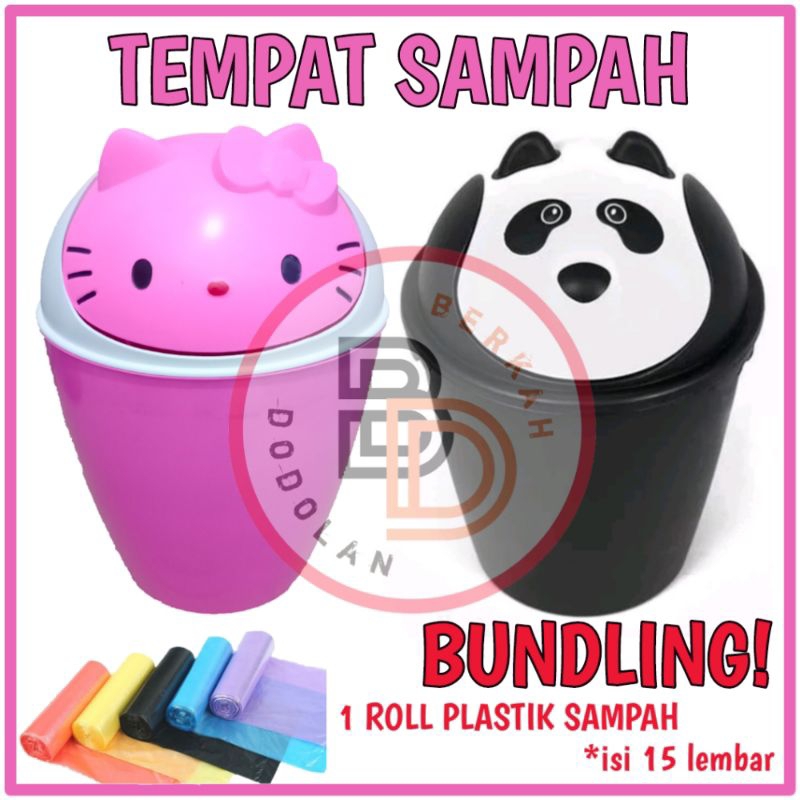 TEMPAT SAMPAH - TEMPAT SAMPAH KARAKTER - TEMPAT SAMPAH HELLO KITTY - TEMPAT SAMPAH PANDA - TONG SAMP