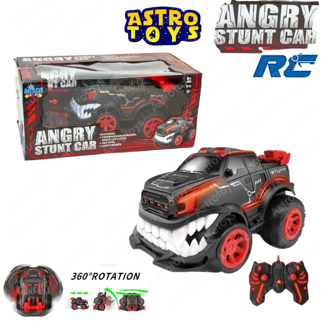 Mainan Anak Mobil RC Remote Control Angry Stunt Car 360 rotation bisa jungkir balik dan bisa di cas