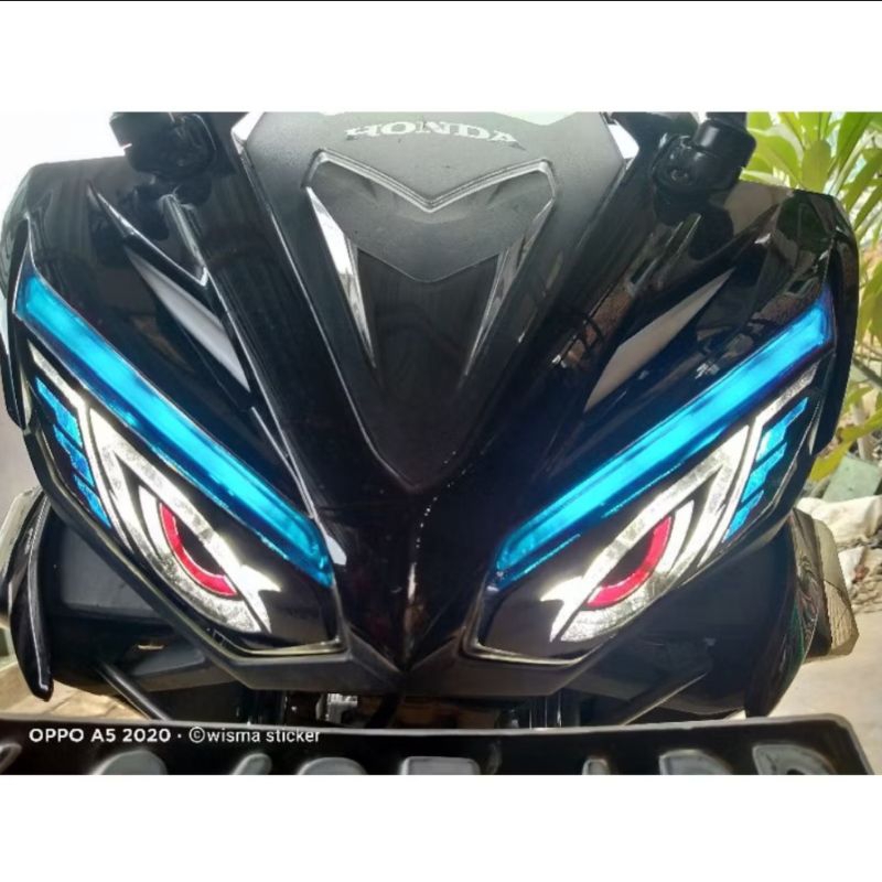 Stiker Sticker Lampu Alis Cbr 150 Facelift | Stiker Variasi Lampu Cbr 150 Facelift | Stiker Lampu