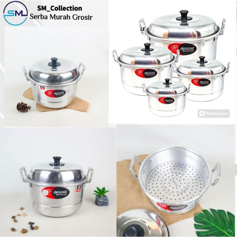 panci kukus/panci dandang/dandang nasi/kukusan nasi/dandang serbaguna/Dandang Jawa
