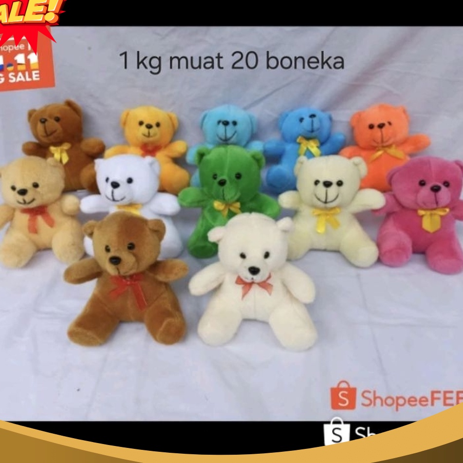 HARGA GROSIR  REAL PICK 1 boneka  boneka teddy bear  boneka bear mini  boneka bucket  boneka mini  b