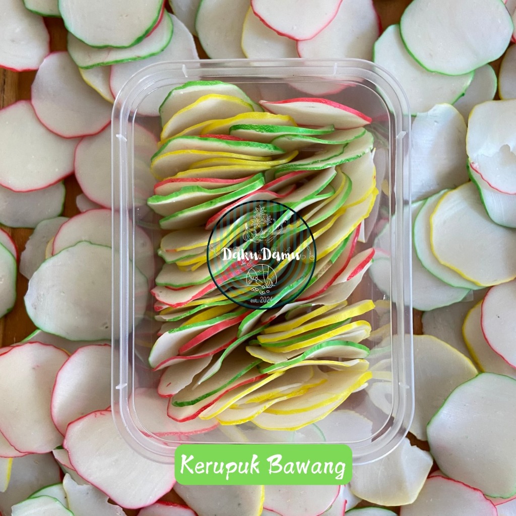 

Kerupuk Bawang Warna Warni - Kerupuk Seblak / Nasgor 75gr