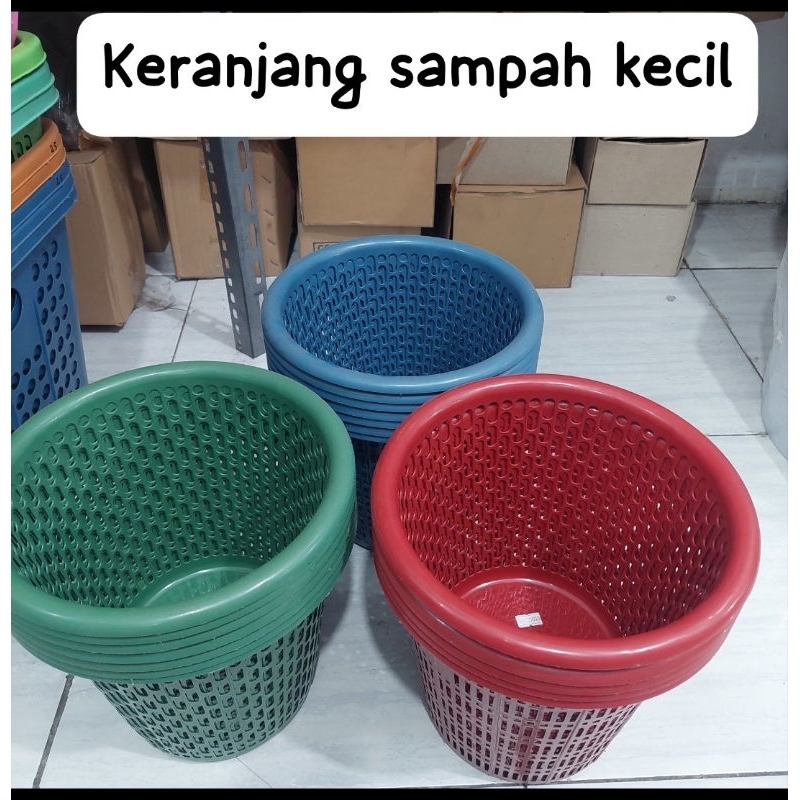 Keranjang sampah plastik / tong sampah plastik/ keranjang sampah plastik jaring jaring plastik / sam