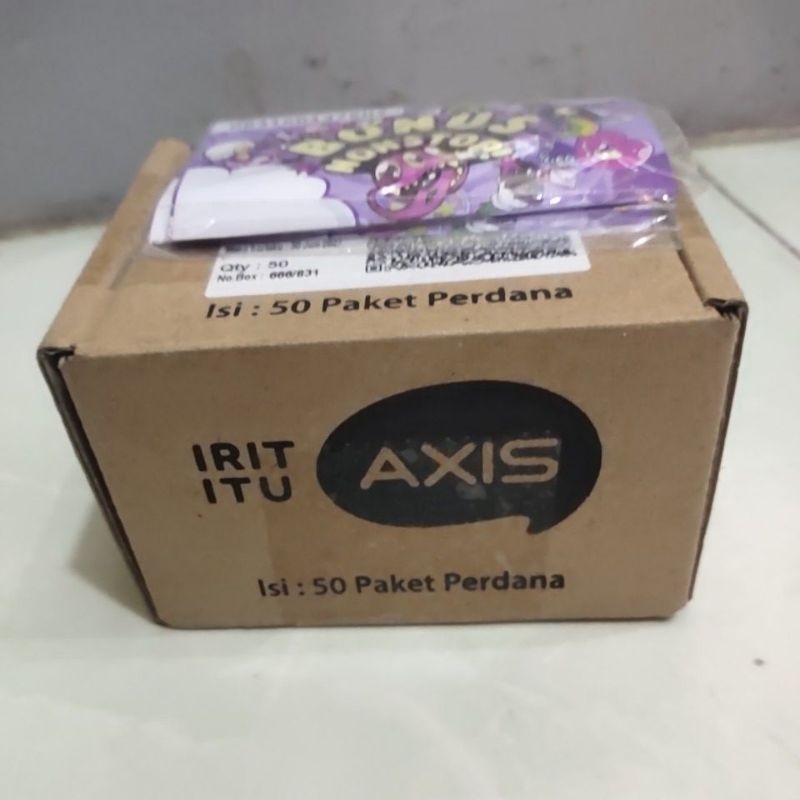 KARTU PERDANA AXIS 1 BOX ISI 50PCS