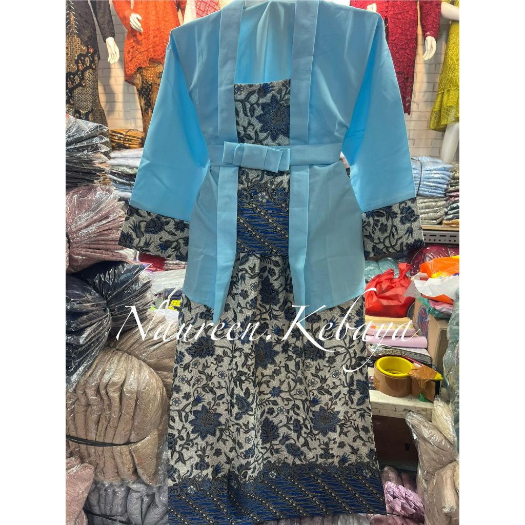 (COD) Kebaya Anak Bahan Katun Model Kutubaru Kombinasi Motif Rok / Setelan Kebaya Anak Perempuan Unt