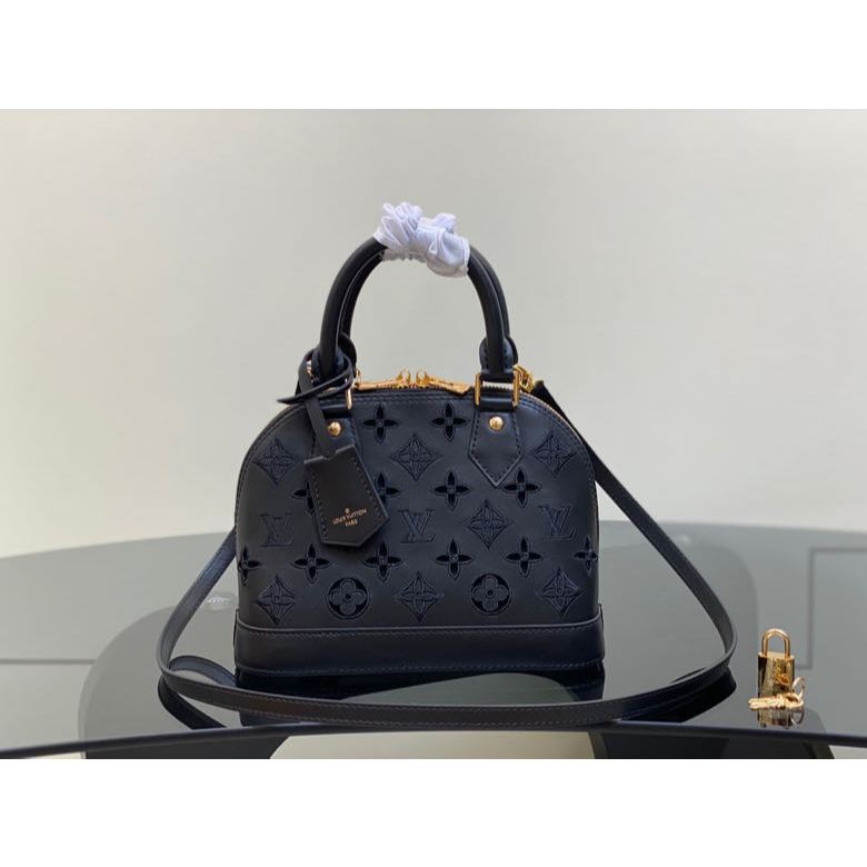 Top Original Louis Vuitton/LV Embroidered Shell Bag Collection Season's New Alma BB Handbag